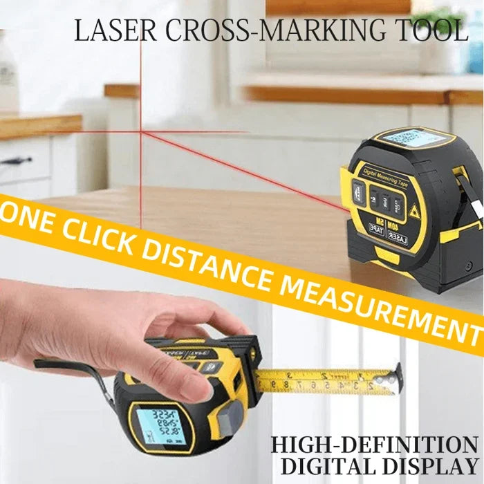 3-In-1 Infrared Laser Tape Measuring (Imperial & Metric)