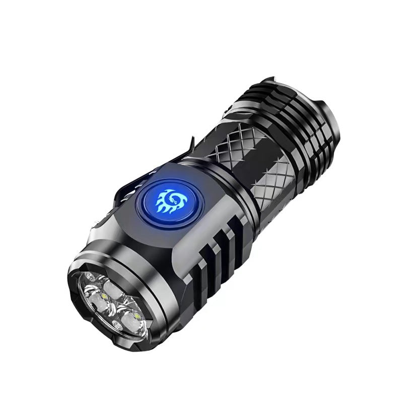 German Three-eyed Monster Mini Flash Super Power Flashlight