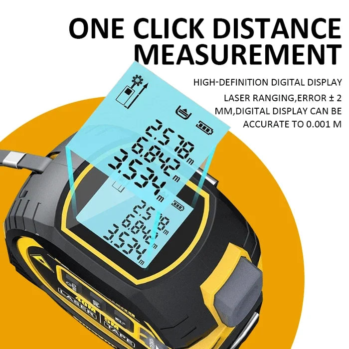 3-In-1 Infrared Laser Tape Measuring (Imperial & Metric)